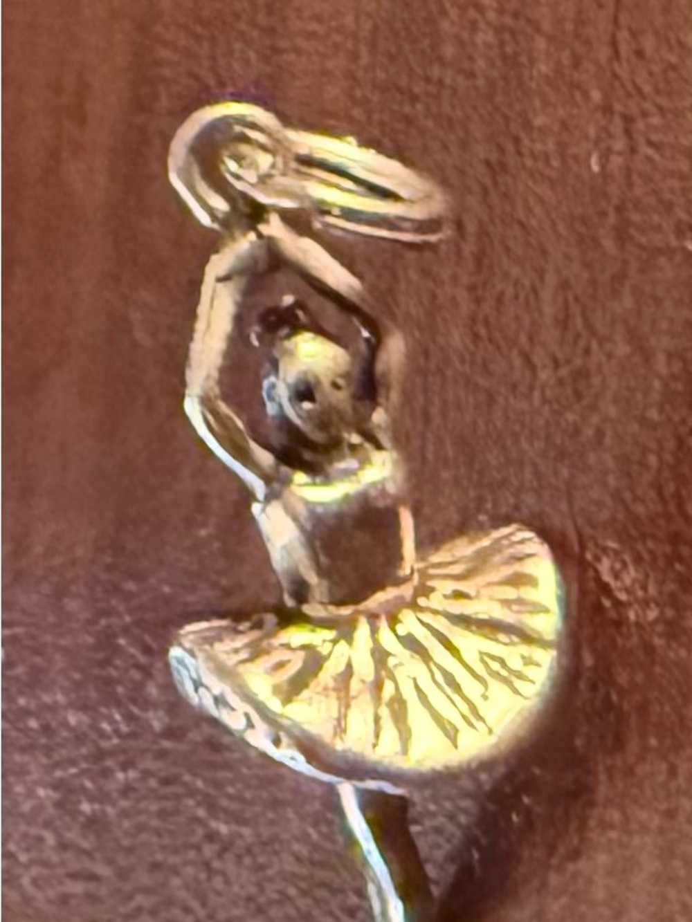 Sterling Silver Ballerina Dancer Charm Pendant - Silver